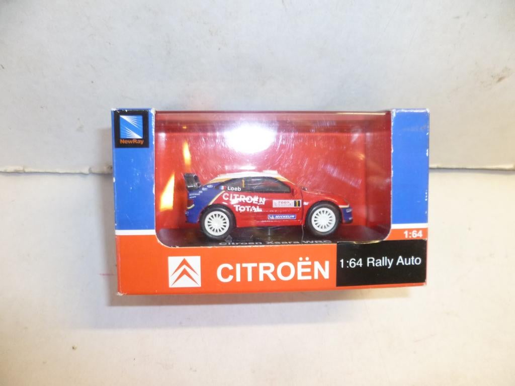 Citroën Xsara WRC Rally auto nieuw in doos 1:64 modelauto., Ophalen of Verzenden, Nieuw, Auto, Overige merken