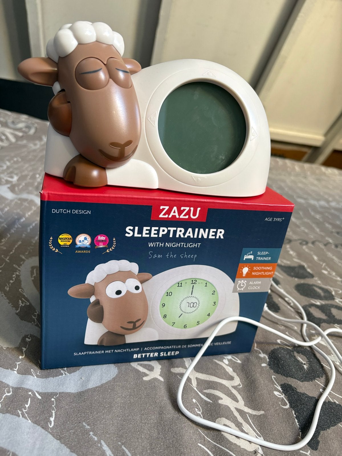 ZAZU Slaaptrainer Sam de Schaap met Nachtlampje, Ophalen, Zo goed als nieuw