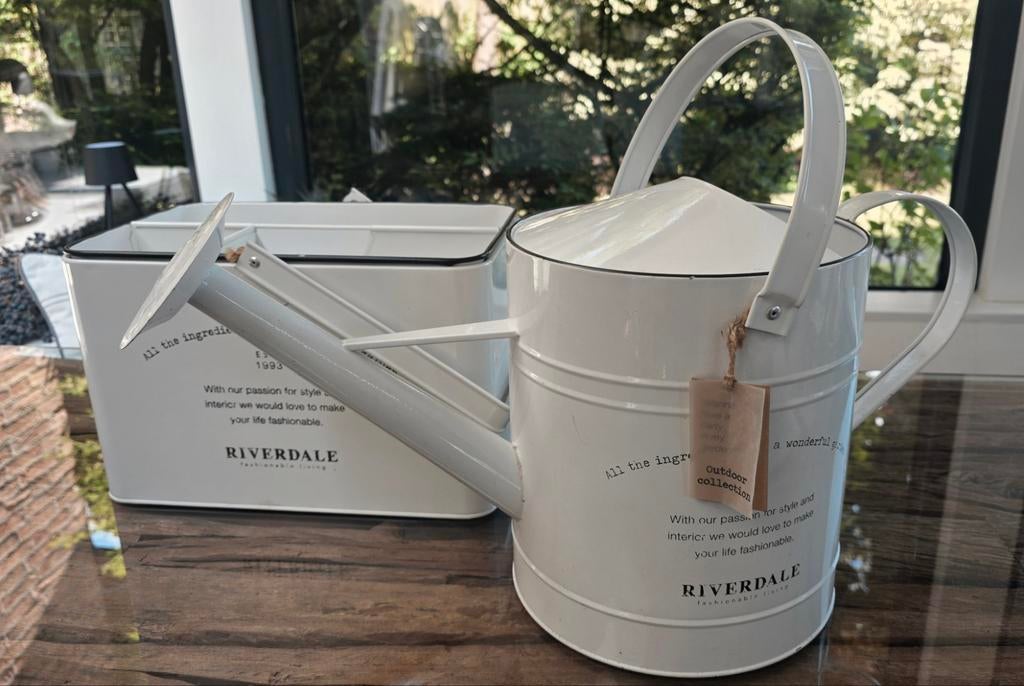 Riverdale gieter en tuingereedschap box, wit, nieuw, Ophalen of Verzenden, Nieuw, Overige soorten, Riverdale