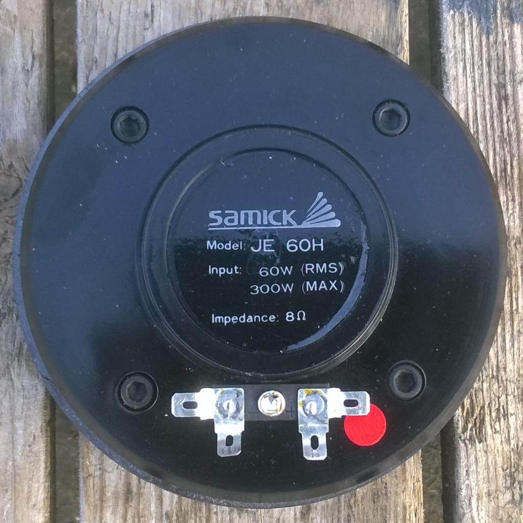 Tweeter 60 - 300 Watt, Samick JE-60H, Overige merken, Gebruikt, Overige typen, Ophalen of Verzenden