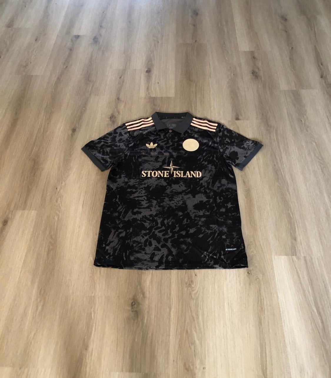 Polo van Ajax met Stone Isl, Maat L, Verzenden, Nieuw, Shirt