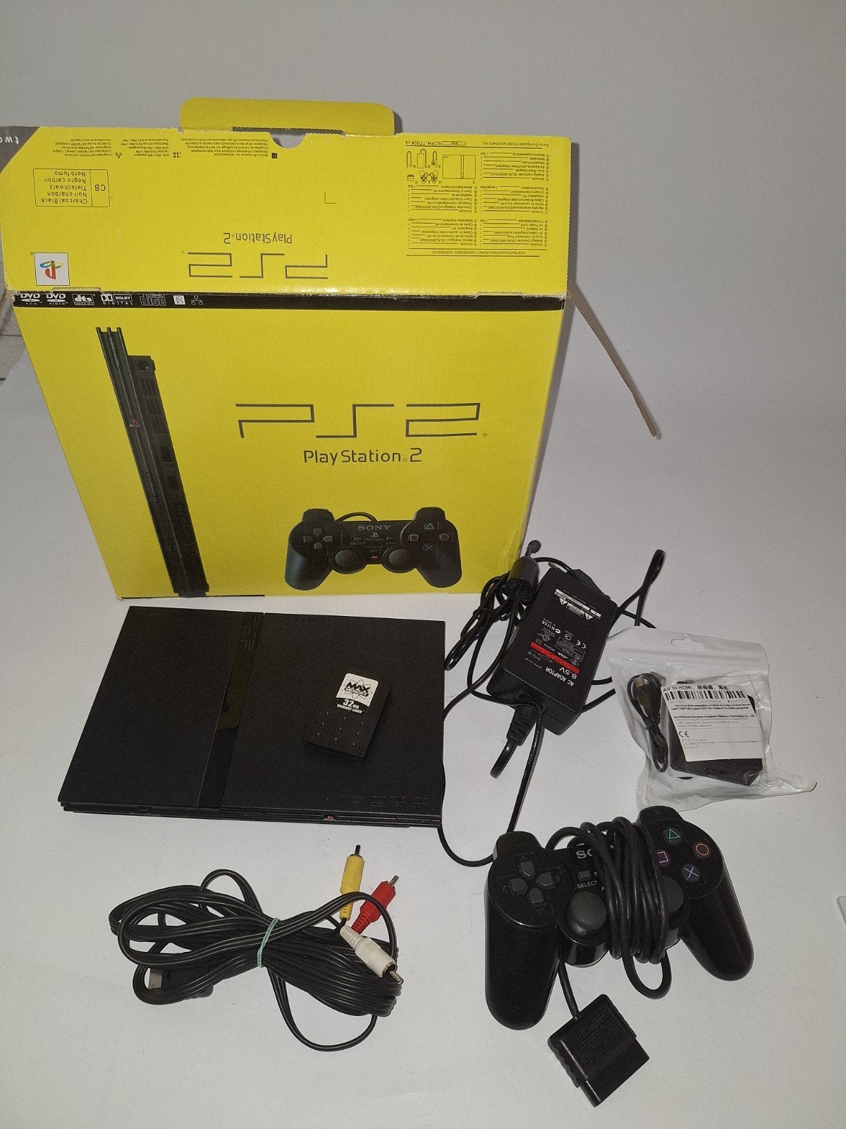 PlayStation 2 Slim - 100% werkend met HDMI converter, Spelcomputers en Games, Spelcomputers | Sony PlayStation 2, Ophalen of Verzenden