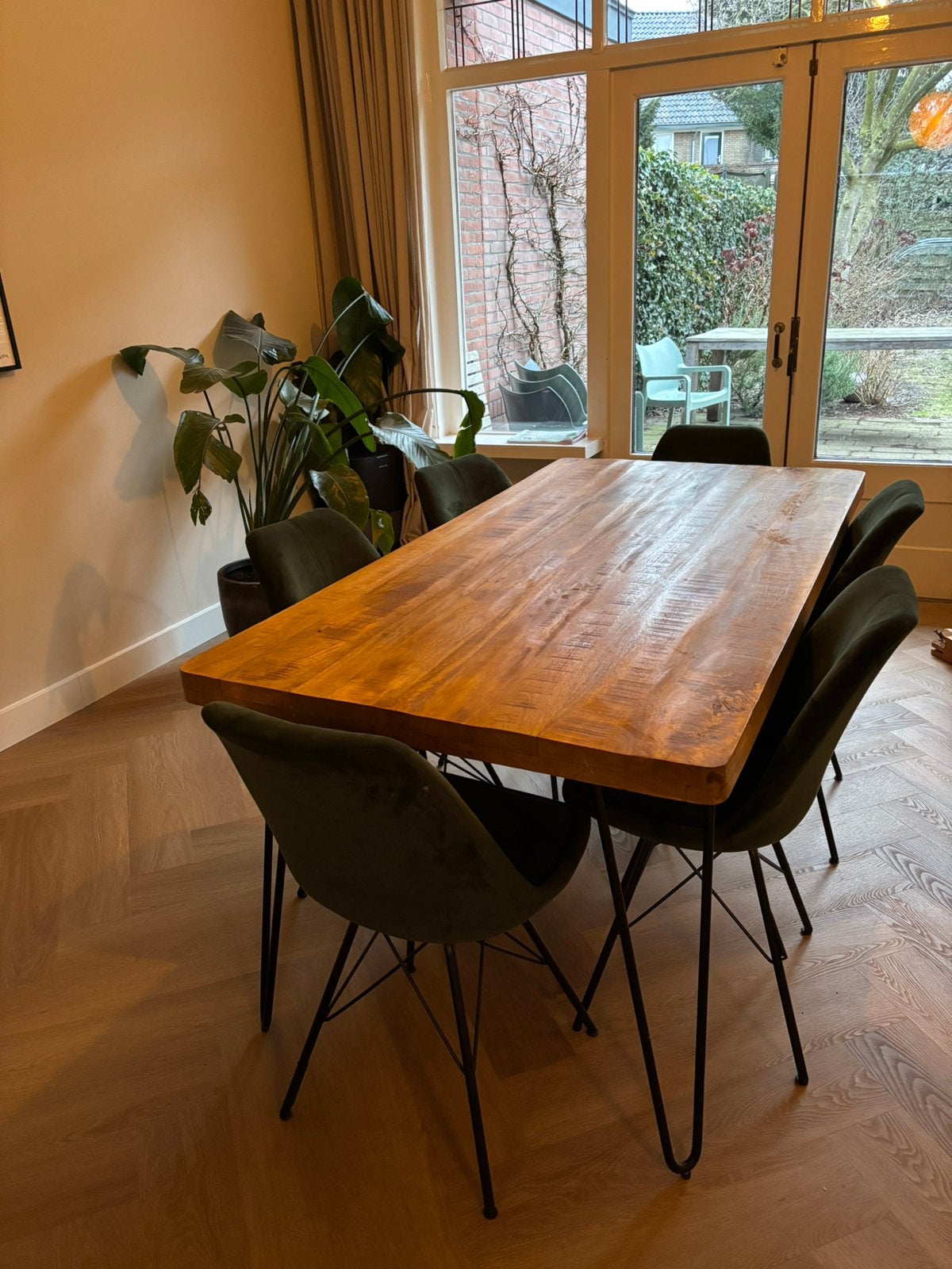 Prachtige eettafel Kick Collection 180 X 200 cm, Ophalen, 50 tot 100 cm, Zo goed als nieuw, 150 tot 200 cm