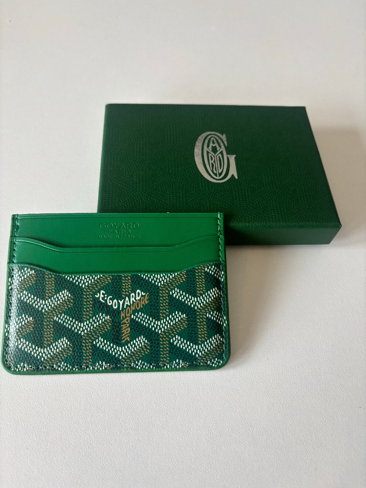 Goyard card holder groen, Overige merken, Nieuw, Ophalen of Verzenden, Leer