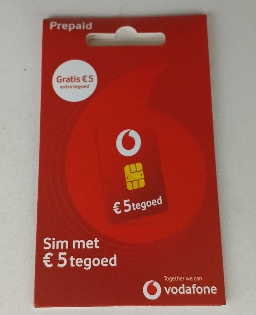 partij 100 stuks Vodafone tegoed simkaarten nieuw geseald, Telecommunicatie, Prepaidkaarten en Simkaarten, Ophalen of Verzenden