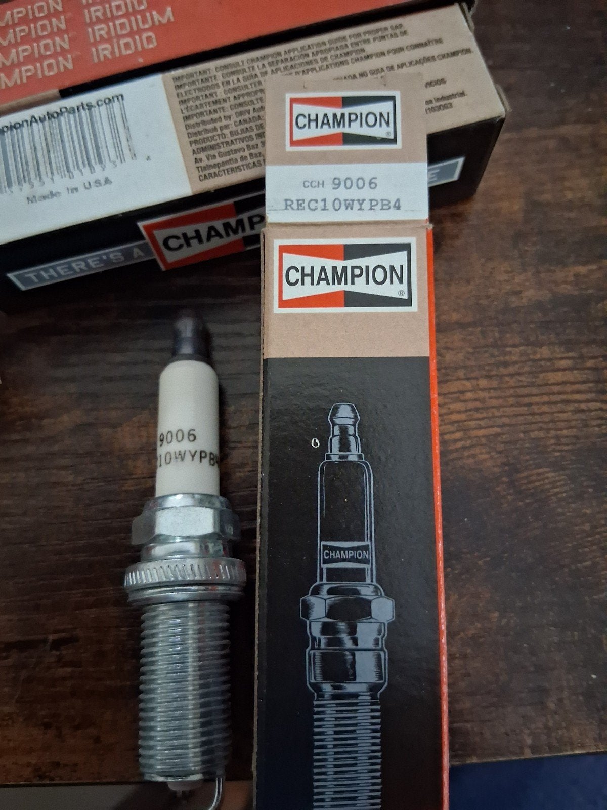 Champion Iridium Bougies (6 stuks) - REC10WYPB4 9006, Auto-onderdelen, Ophalen of Verzenden, Nieuw, Universele onderdelen