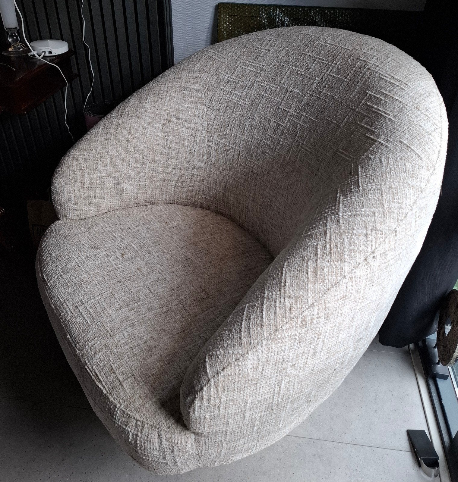 Loveseat zithoogte 45, breedte 95, hoogte 95, zitdiepte 58cm, Ophalen, Eenpersoons, Minder dan 75 cm, Zo goed als nieuw
