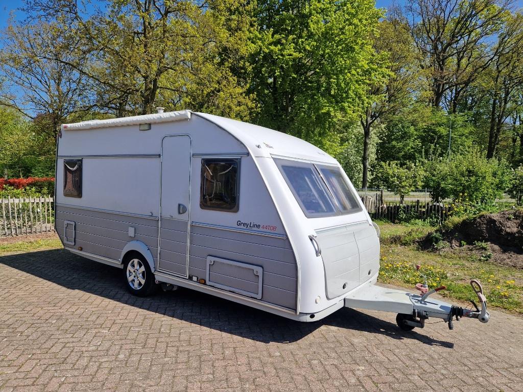 Caravan Kip Greyline 44 TDB 2007, Omvormbare zithoek, Kip, Treinzit, Particulier