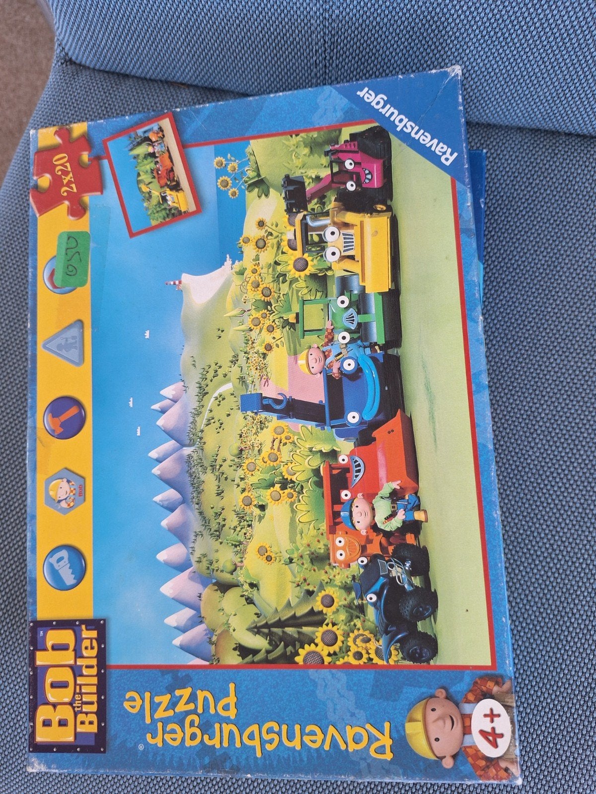 Ravensburger Bob de Bouwer Puzzel 2 x 20 stukjes, Ophalen, 10 tot 50 stukjes, Gebruikt, 4 tot 6 jaar
