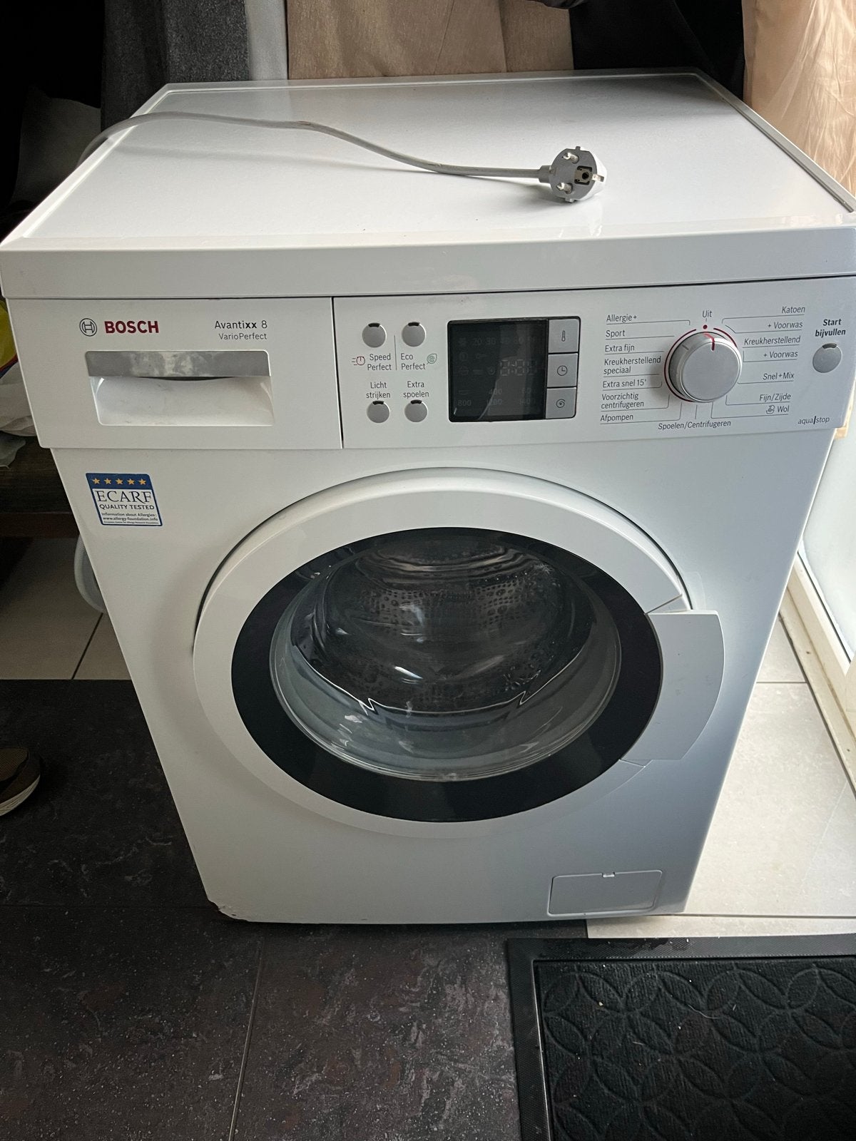 Bosch Avantixx 8 VarioPerfect Wasmachine, Gebruikt, 8 tot 10 kg, Ophalen of Verzenden, Voorlader