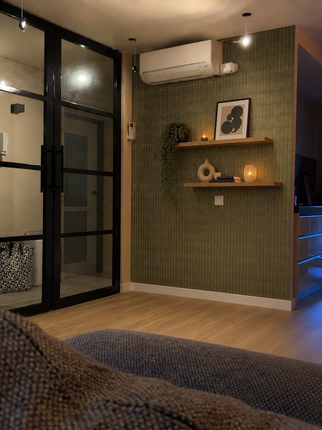 2 luxe zwarte houten taatsdeuren met glas – 240 cm hoog, Doe-het-zelf en Verbouw, Deuren en Horren, Ophalen, 215 cm of meer, Binnendeur