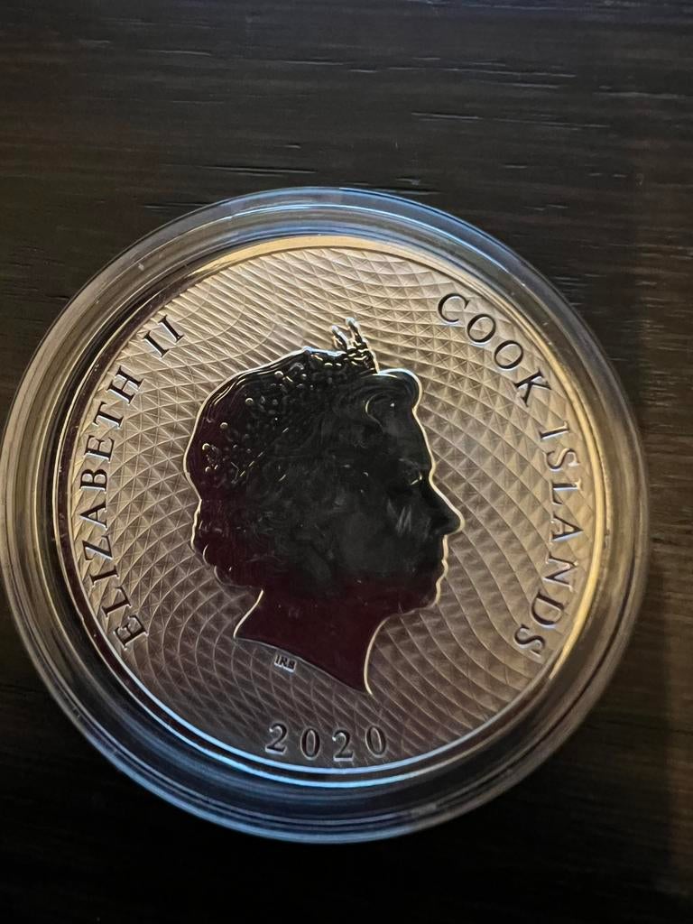 Cook Island 2020 1 ounce zilver, Postzegels en Munten, Edelmetalen en Baren, Verzenden, Zilver