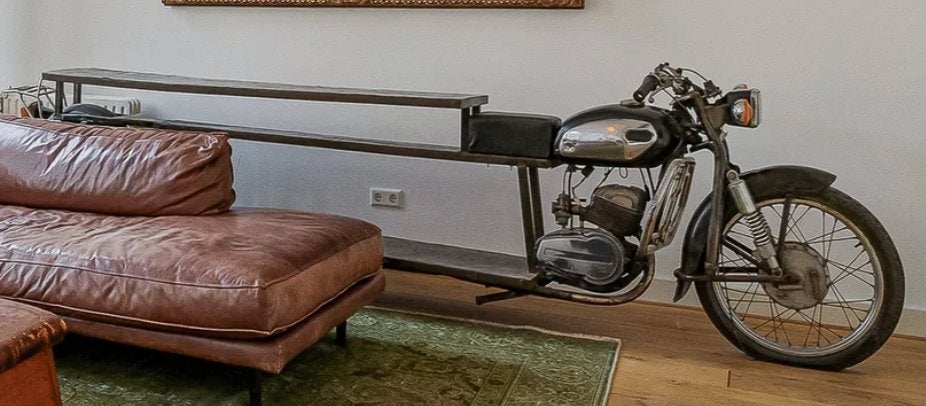 Unieke motorbar echt uit india, Ophalen
