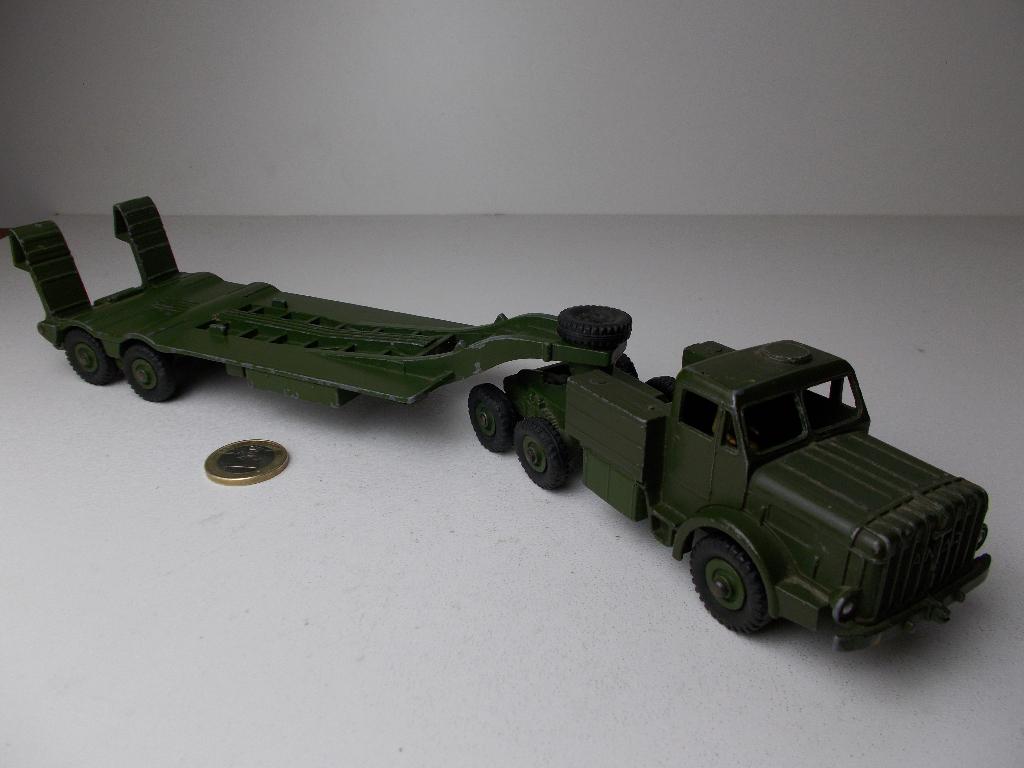 1957 Dinky Supertoys 660 MIGHTY ANTAR TANK TRANSPORTER (-G-), Ophalen of Verzenden, Zo goed als nieuw, Bus of Vrachtwagen, Dinky Toys