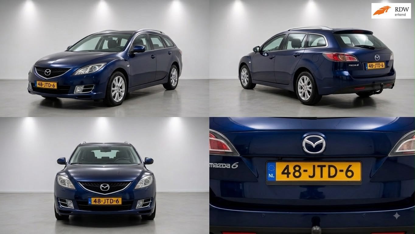Mazda 6 Sportbreak 1.8 Business |Loop op 3 Clinders|EXPORT, Auto's, Voorwielaandrijving, Stof, 4 cilinders, Handgeschakeld
