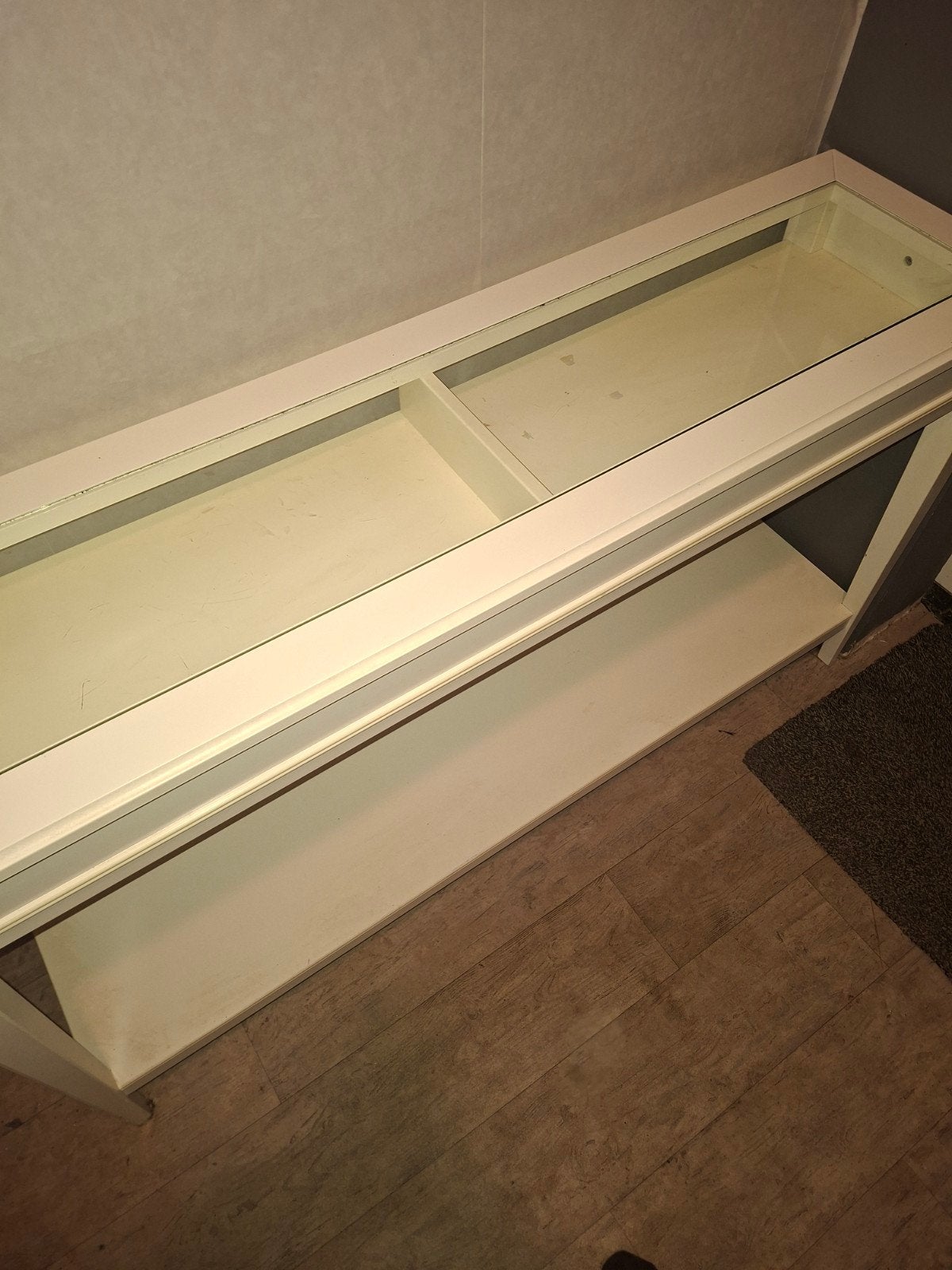Mooie witte sidetable, Ophalen, 100 tot 150 cm, Zo goed als nieuw, Modern