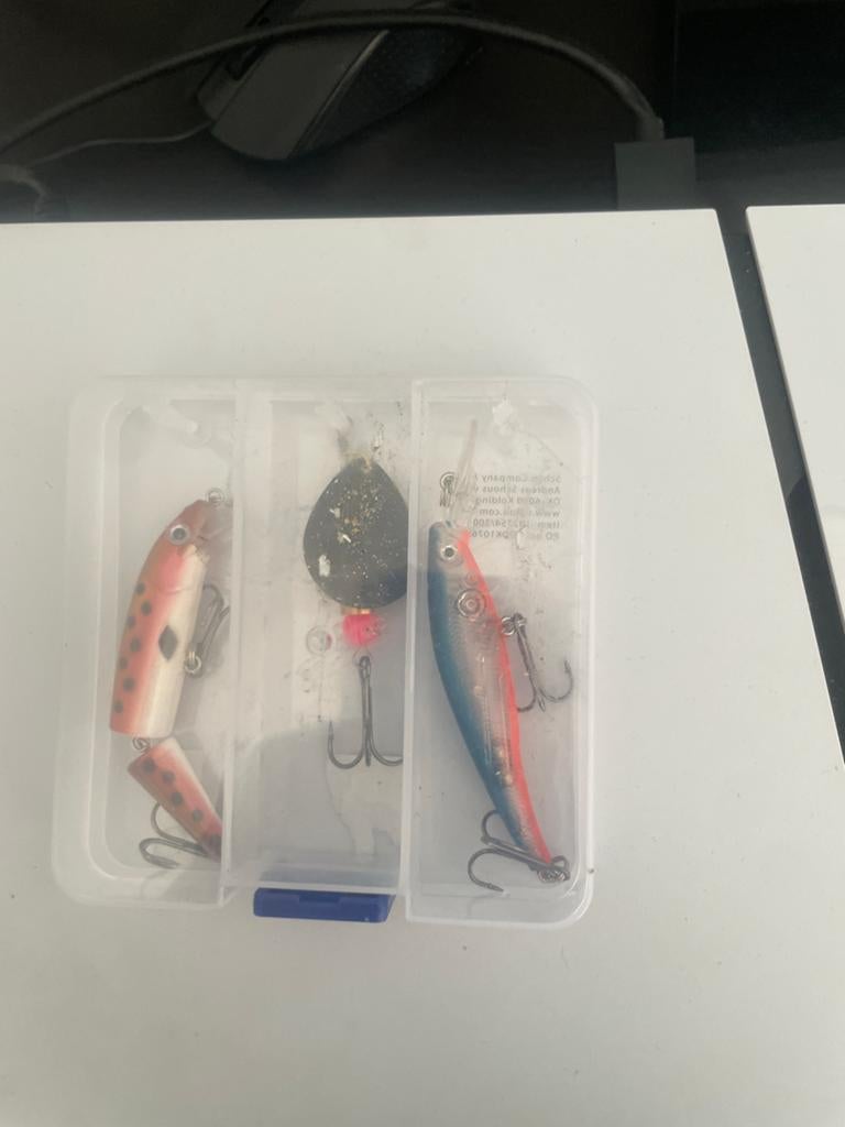 Set van diverse kunstaas en spinners, Ophalen of Verzenden, Gebruikt, Kunstaas