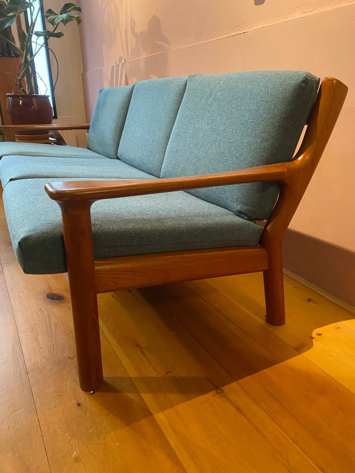 Vintage Deense Design Teak bank Juul Kristensen ‘60 Glostrup, Ophalen