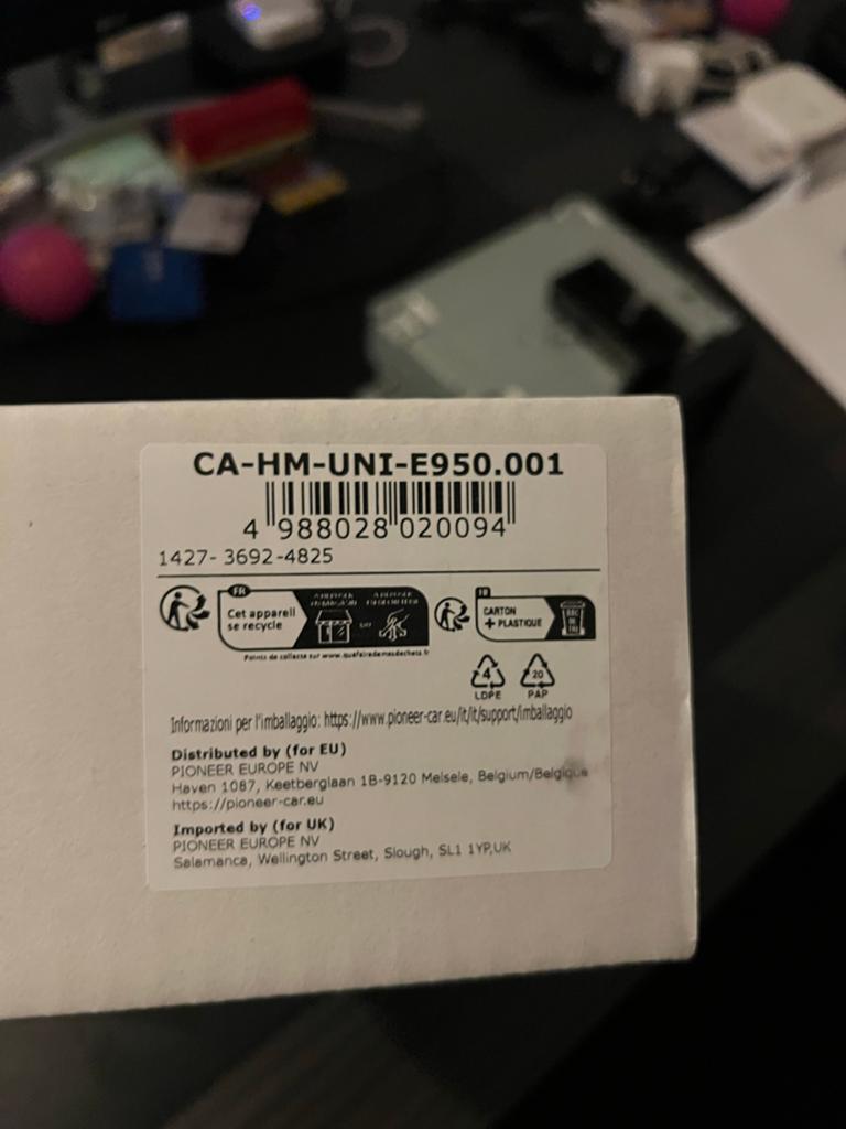 Pioneer Universele 1DIN Kit CA-HM-UNI-E950.001, Ophalen, Nieuw