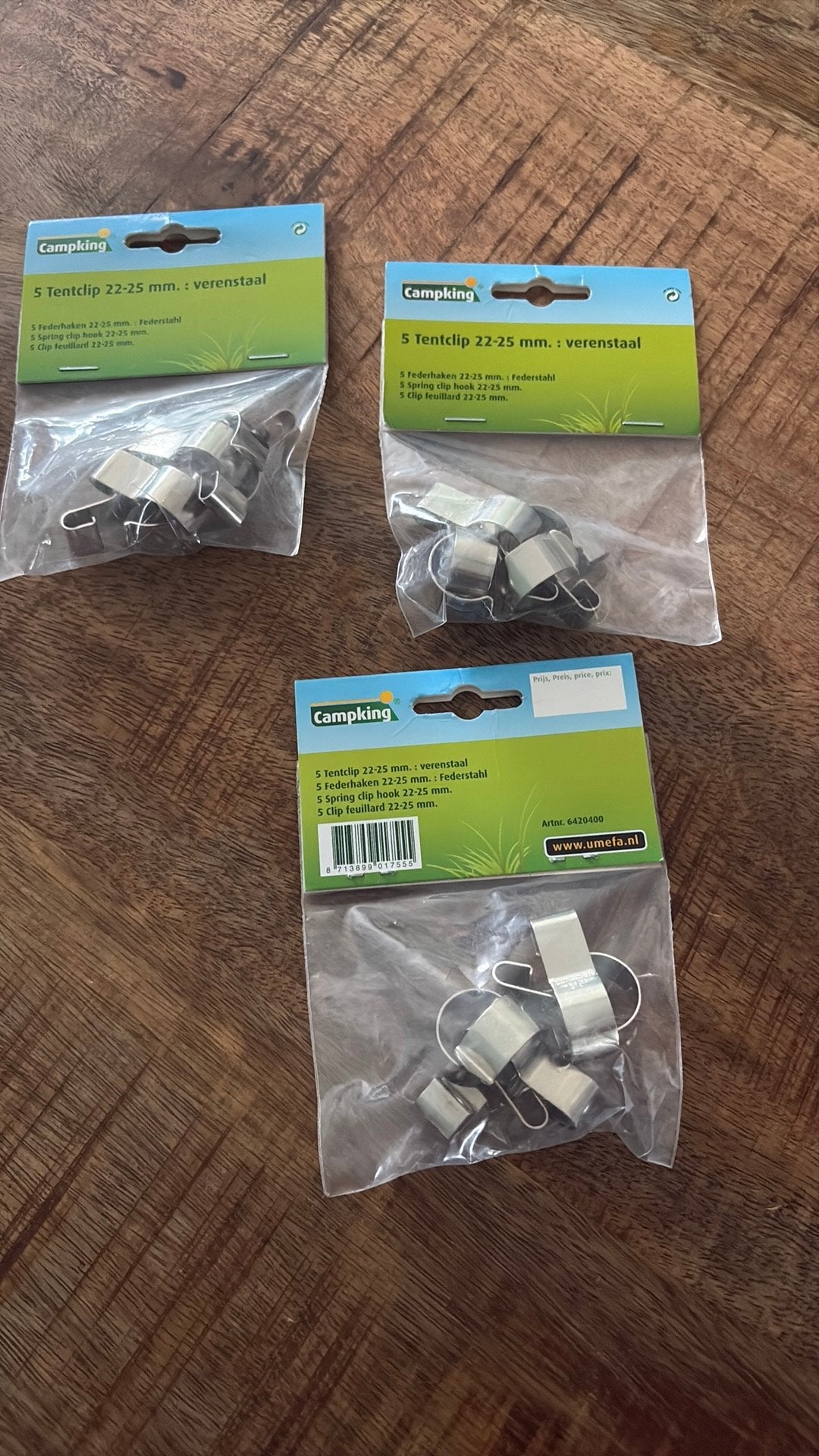 19x tentclip, Ophalen of Verzenden, Nieuw