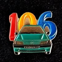 Peugeot 106 meerkleurig, Verzenden, Nieuw, Transport, Speldje of Pin