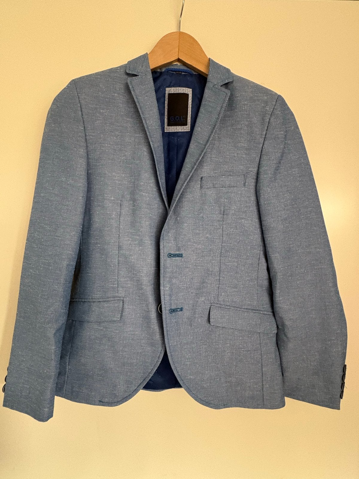 G.O.L. colbert, lichtblauw, maat 158, slimfit, jongens, Ophalen of Verzenden, Zo goed als nieuw, Overige maten, Blauw