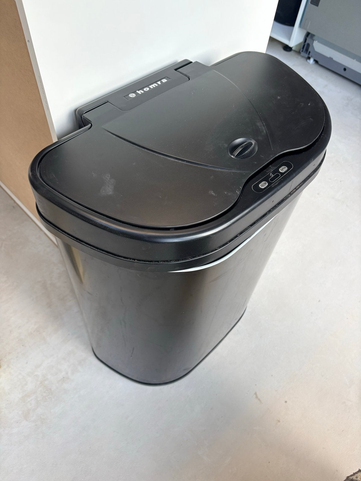 Homra Prullenbak Sensor - Zwart, Handig en Hygiënisch, Ophalen, 50 – 75, Gebruikt, 40 liter of meer