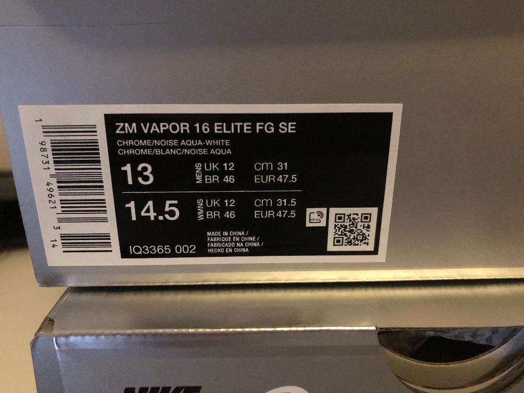 Nike ZM vapor 16 elite FG SE maat 47,5, Maat XS of kleiner, Ophalen, Nieuw, Schoenen
