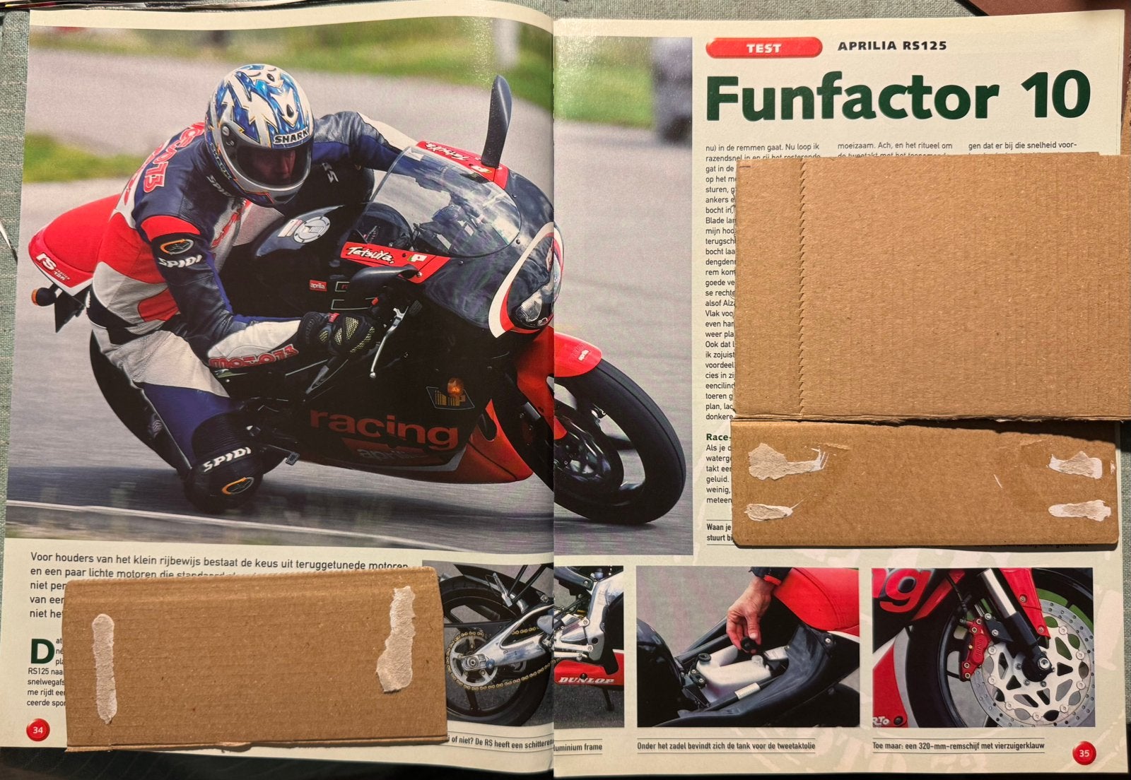 Test 2000 Aprilia RS125, Verzenden, Zo goed als nieuw