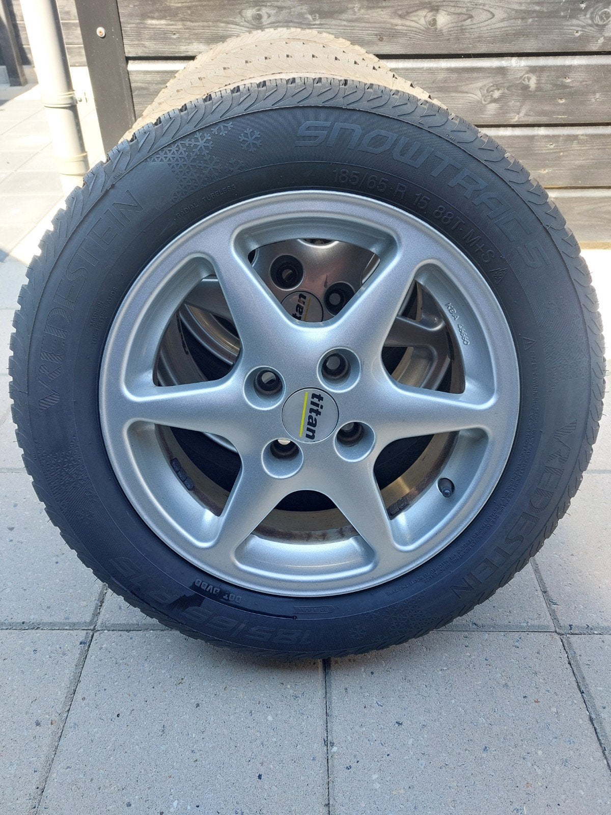 aluminium velgen fiat punto evo op winterbanden 185/65/15, Ophalen