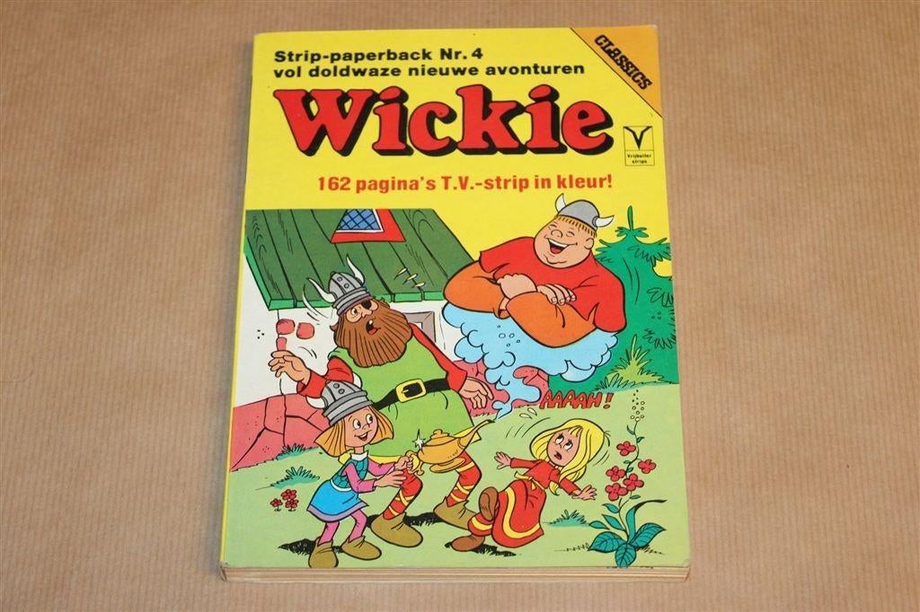 Wickie Nr. 4 — T.V.-Strip in Kleur — [Vintage 1979], Boeken, Stripboeken, Eén stripboek, Ophalen of Verzenden, Gelezen