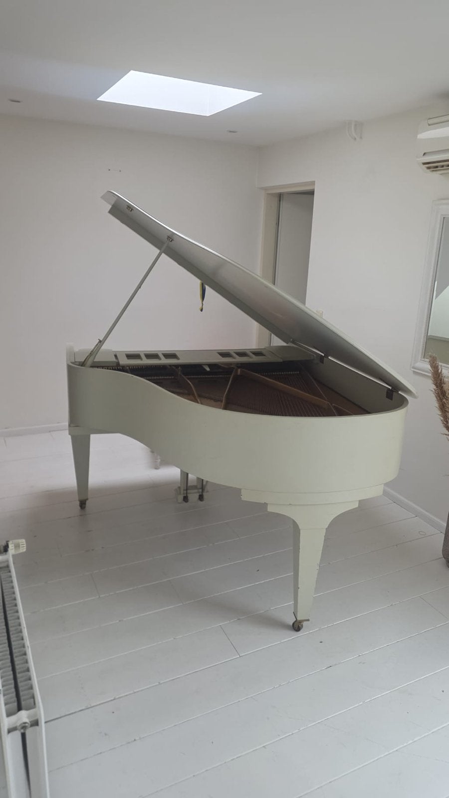 Witte vleugel - piano, Ophalen of Verzenden, Zo goed als nieuw, Wit, Vleugel