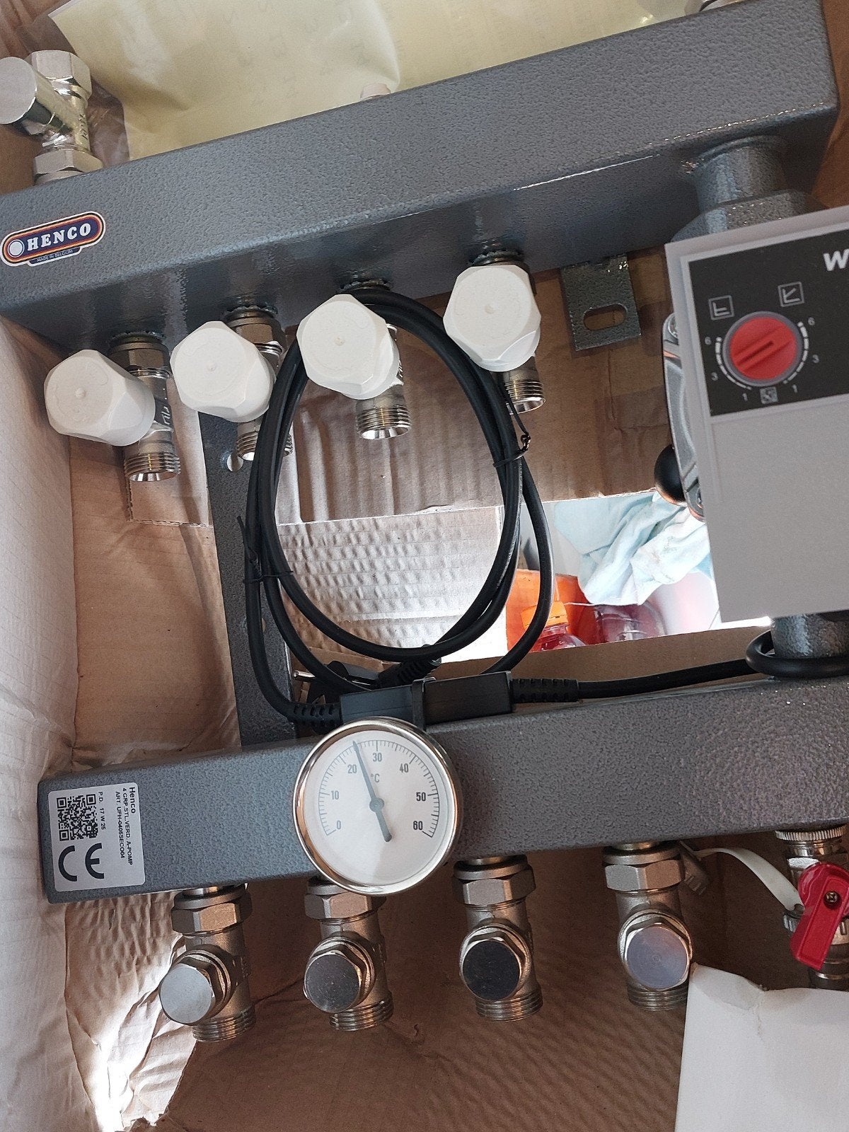 TE KOOP VLOERVERWARMINGS VERDELER HENCO, Doe-het-zelf en Verbouw, Verwarming en Radiatoren, Ophalen, Minder dan 30 cm, Overige typen