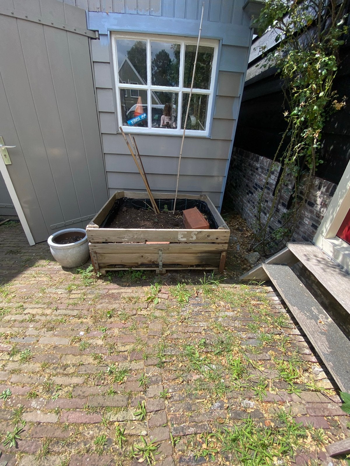 Grote houten fruitkist 120x105x50, Ophalen, Gebruikt, 100 cm of meer, Rechthoekig