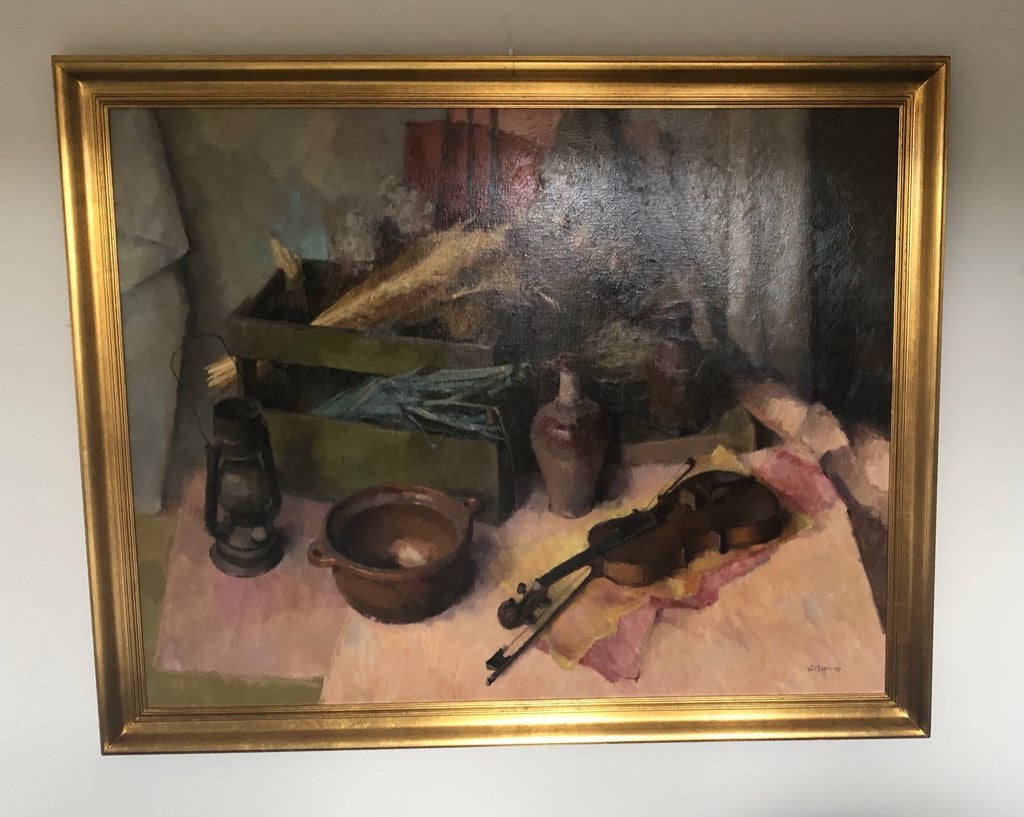 Will Eggen (1935-2024) Venlo zeer groot stilleven, Ophalen, Doek, Stilleven, Gedateerd