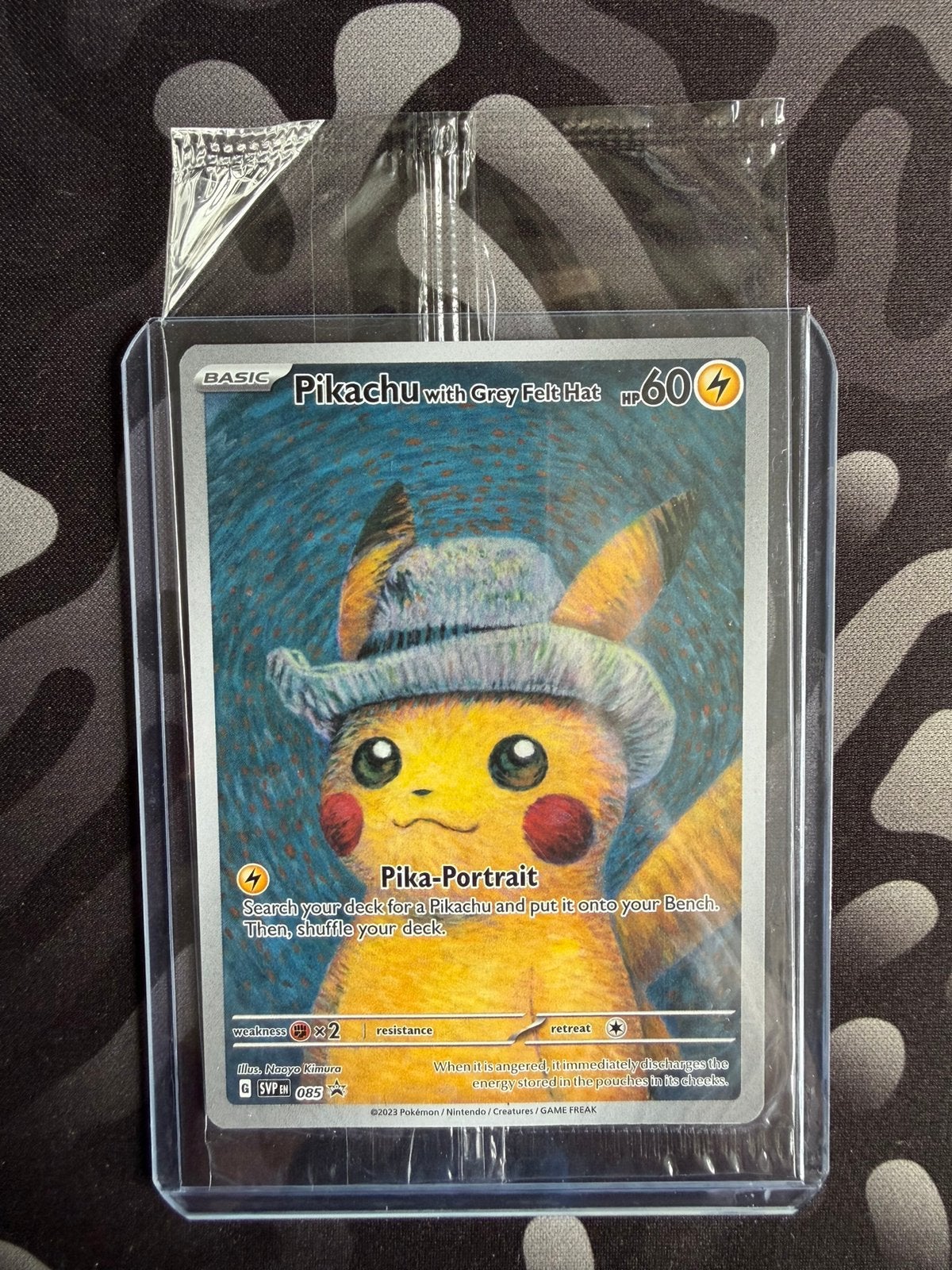 Pikachu van gogh grey felt hat 085 sealed!, Hobby en Vrije tijd, Verzamelkaartspellen | Pokémon, Ophalen of Verzenden, Nieuw, Losse kaart
