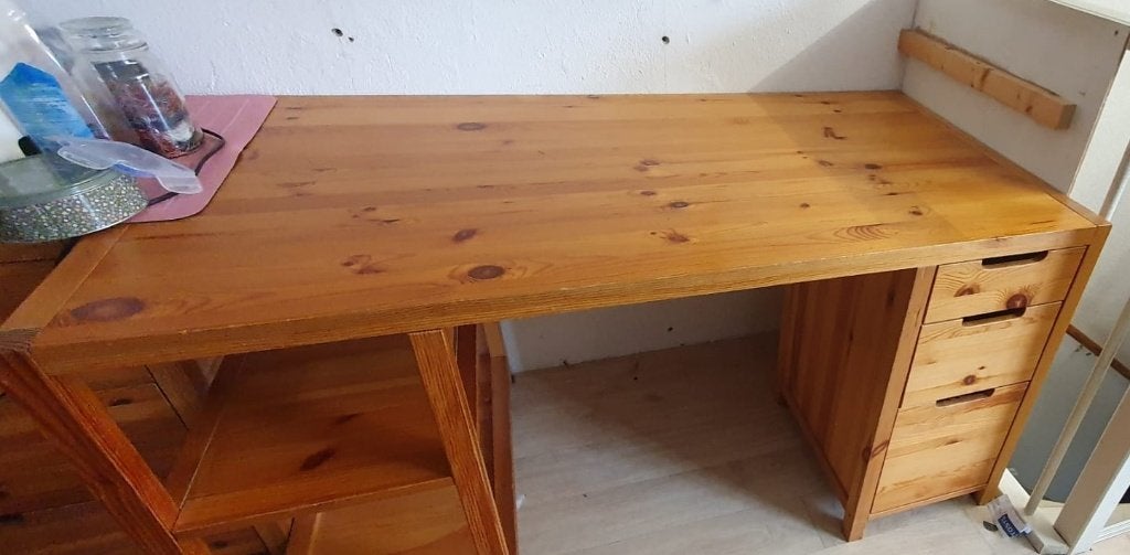 bureau Hemnes Ikea, Huis en Inrichting, Ophalen, Met lades, Gebruikt, Scandinavisch