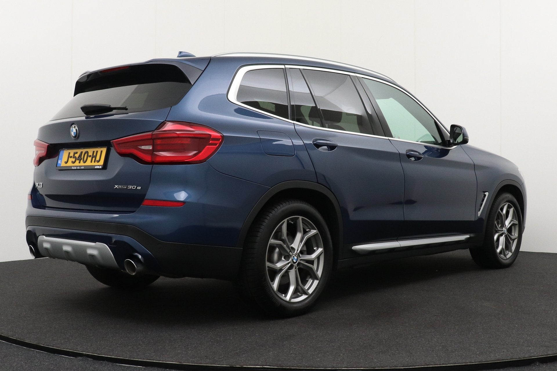 BMW X3 xDrive30e 293 PK High Exe. Trekhaak Head-up Carplay N, Auto's, Automaat, Gebruikt, 2000 kg, Blauw