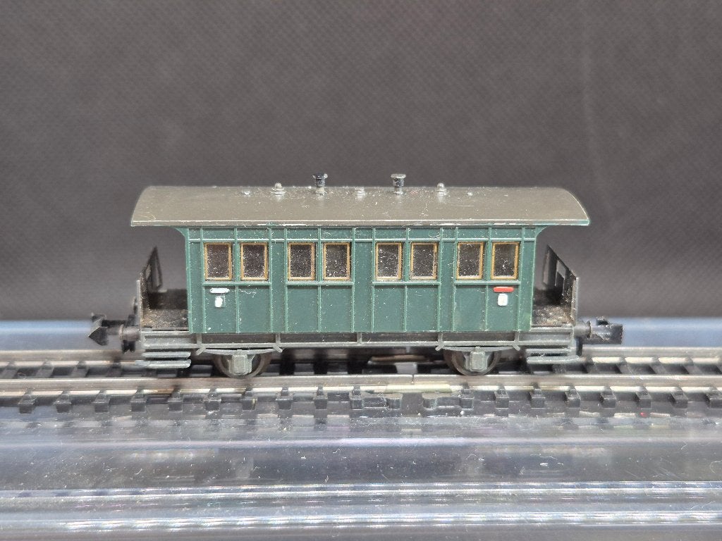 Minitrix 3002 - K.Bay.Sts.B. Lokaalbaan pers.wagen (16365), Gebruikt, Gelijkstroom, Trix, Wagon