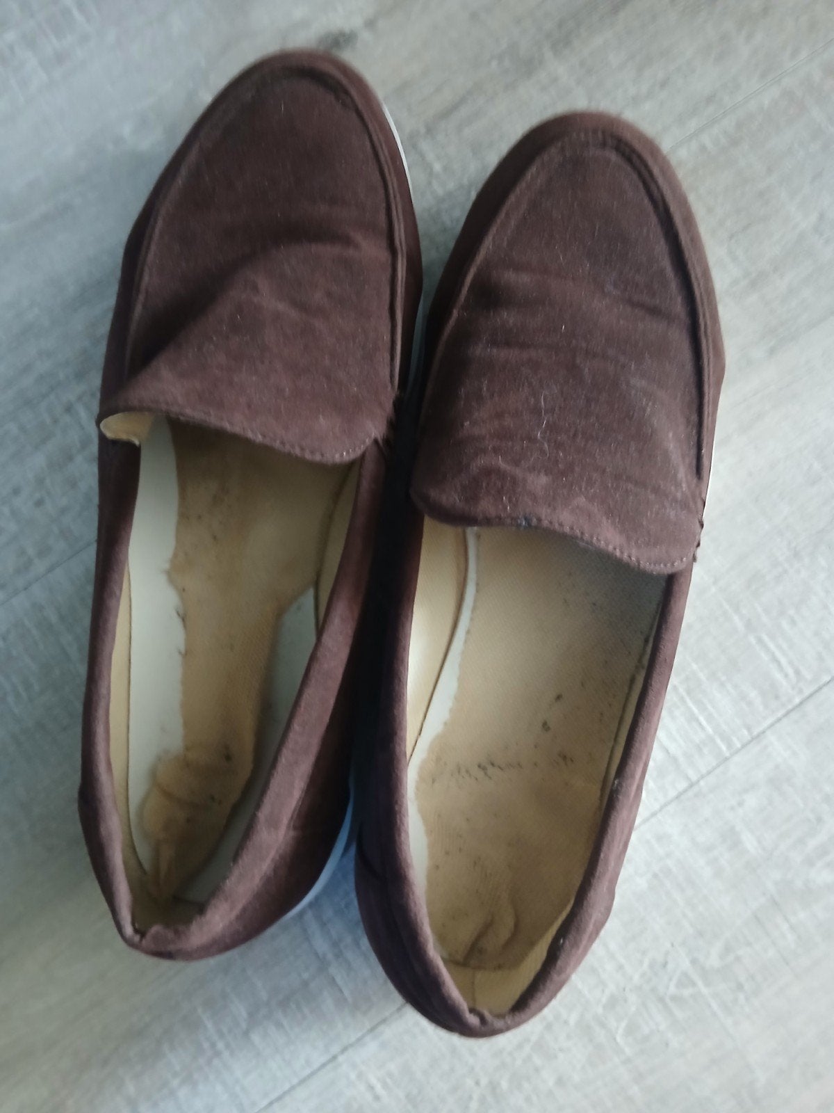 Bruine loafers maat 44 - zool goed, lichte slijtage, Bruin, Ophalen of Verzenden, Sneakers of Gympen, Zo goed als nieuw