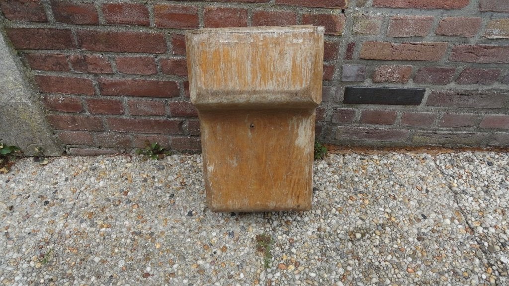 Vintage Houten Wandconsole  (Art Deco / Amsterdamse School), Ophalen of Verzenden