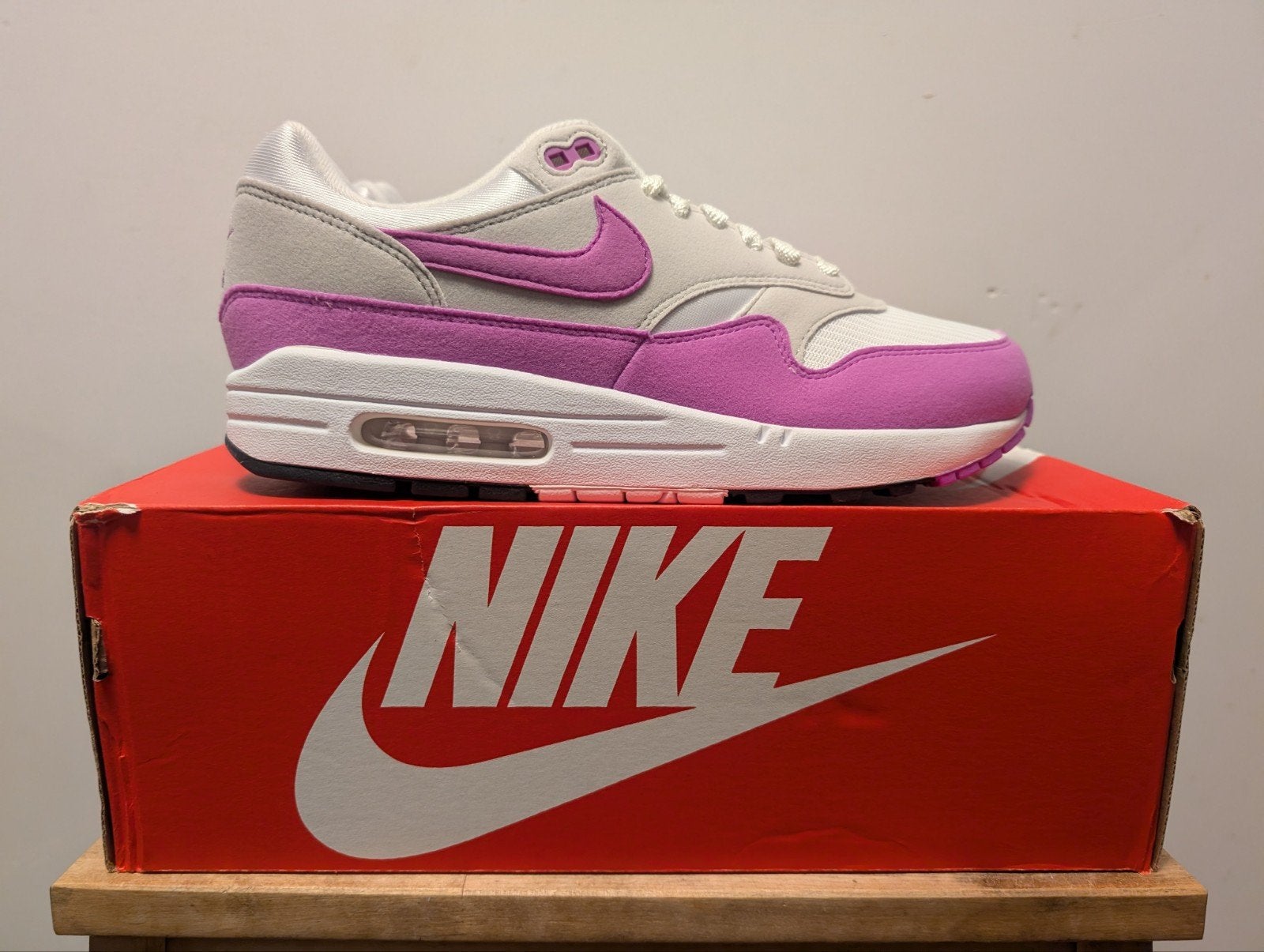 Nike Air Max 1 Fuchsia Dream 43, Nike air max, Overige kleuren, Nieuw, Ophalen of Verzenden