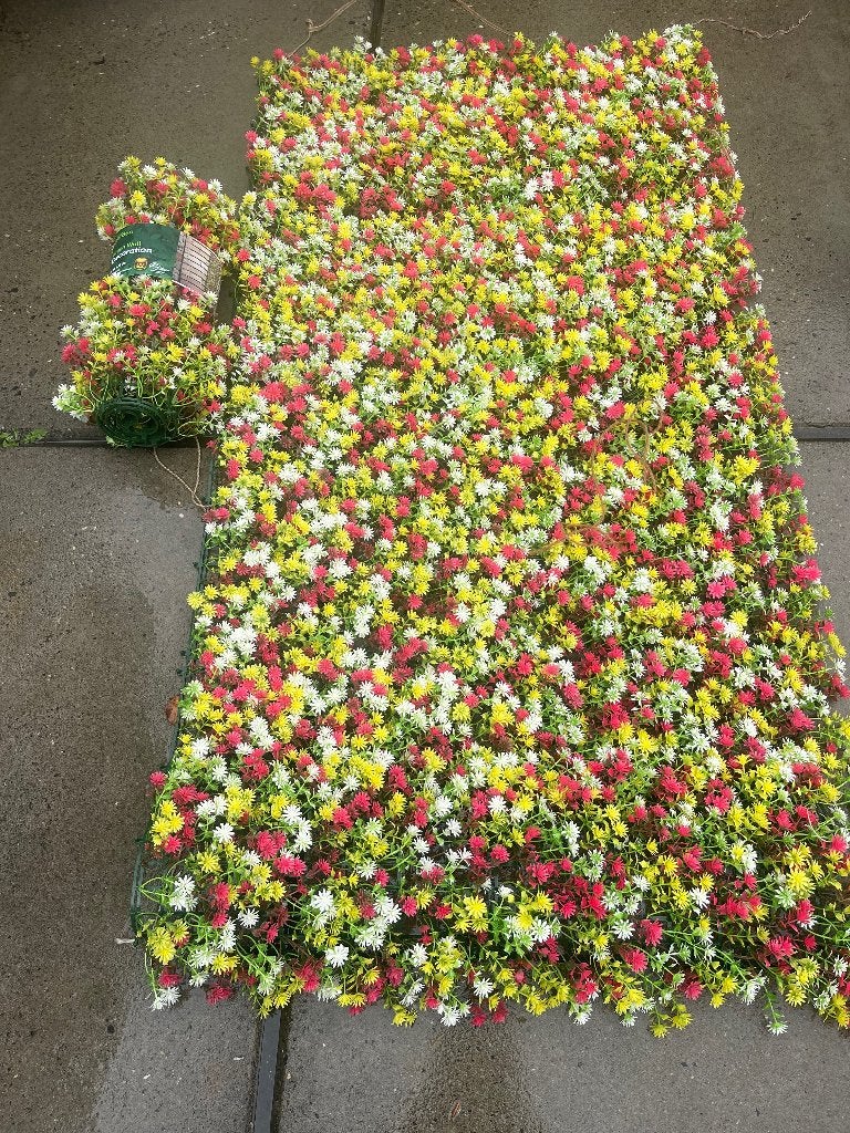 Twee keer Kunstbloemen groene muur decoratie, Ophalen of Verzenden, Nieuw