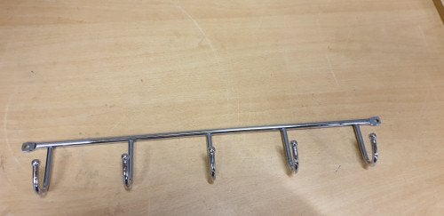 haken rail rvs 5 haken, Ophalen of Verzenden, 'T Olde Gre-j, Info@toldegrej.nl, Endepoelstraat 20f Didam