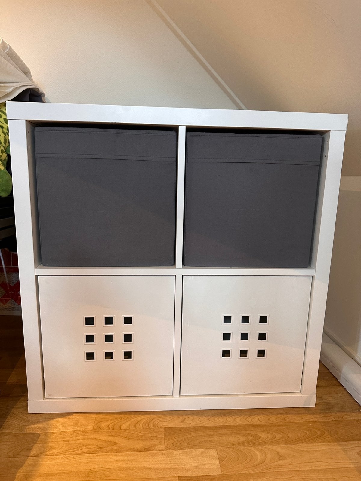 Witte Kallax kast Ikea incl 4 bakken, Ophalen, Zo goed als nieuw