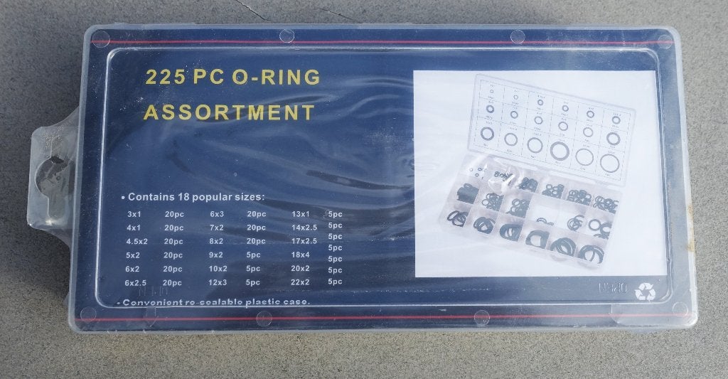 o ringen set 225 st. / meest voorkomende maten - nieuw, Ophalen of Verzenden, Nieuw, Overige typen