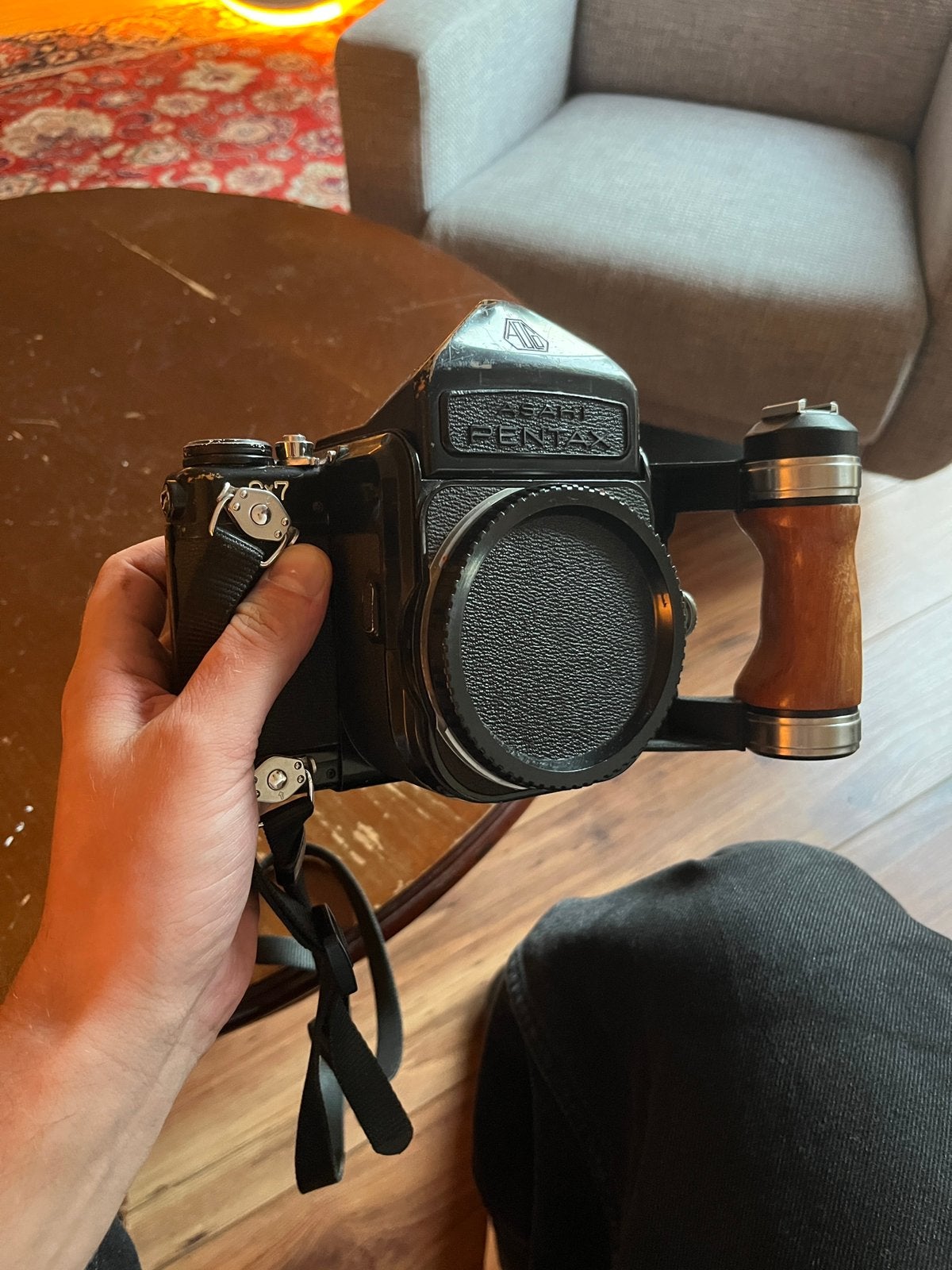 Pentax 6x7 mlu, 105mm, 55mm en 25 filmrollen, Ophalen, Gebruikt, Spiegelreflex, Pentax