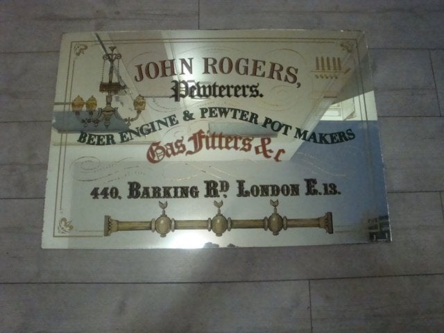 groot oude spiegel -john rogers, Antiek en Kunst, Ophalen