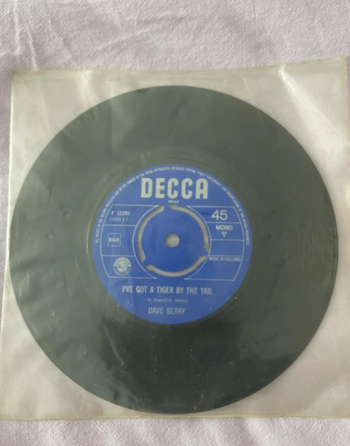 Dave berry vinylplaat, Cd's en Dvd's, Vinyl Singles, Ophalen of Verzenden, Zo goed als nieuw