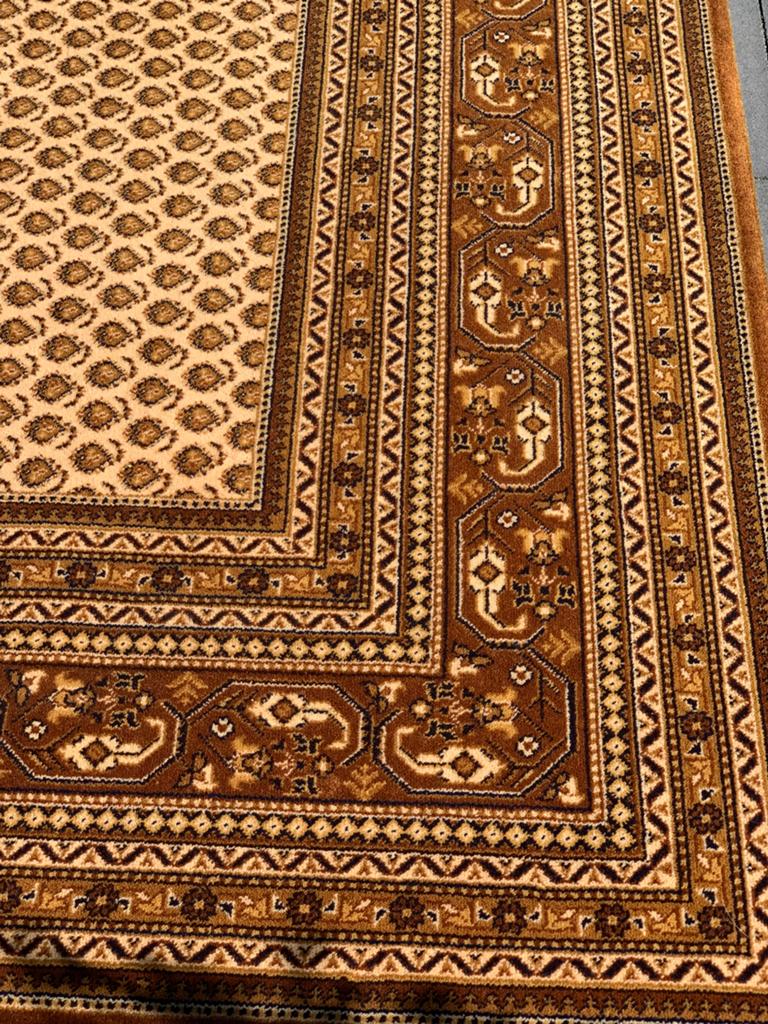 Schitterend Groot Bruin Vintage Vloerkleed Louis de Poortere, Ophalen, Bruin, Zo goed als nieuw, 200 cm of meer